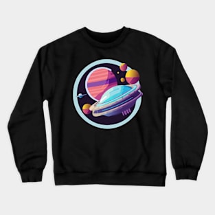 retro futuristic Crewneck Sweatshirt